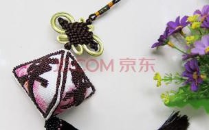 十字绣珠绣立体绣平安福三面怎样缝合 十字绣珠绣绣法视频